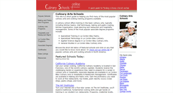 Desktop Screenshot of culinaryschoolsonline.com