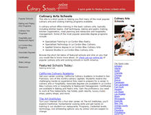 Tablet Screenshot of culinaryschoolsonline.com